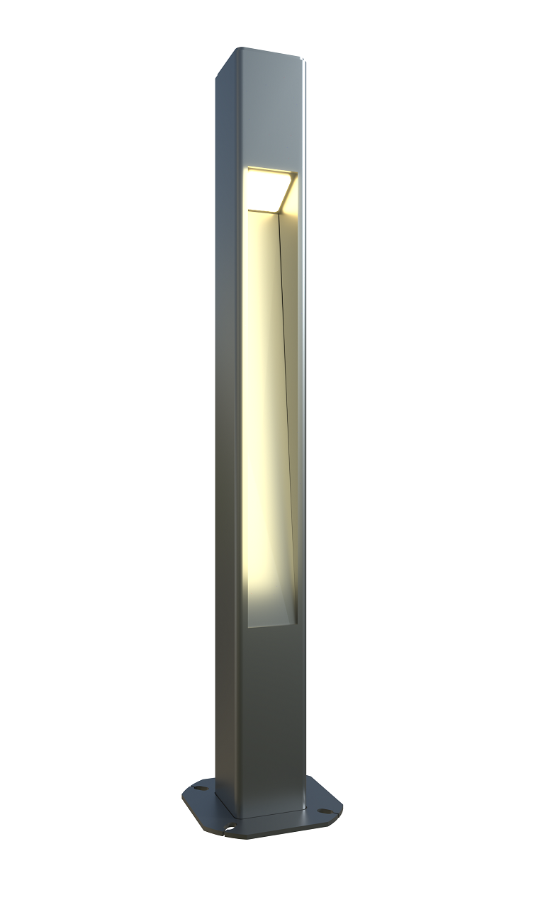 Decorative LED pole 3 ft. Ankara OD 3,5x3,5 (Galvanized steel) One side 30W 4050Lm